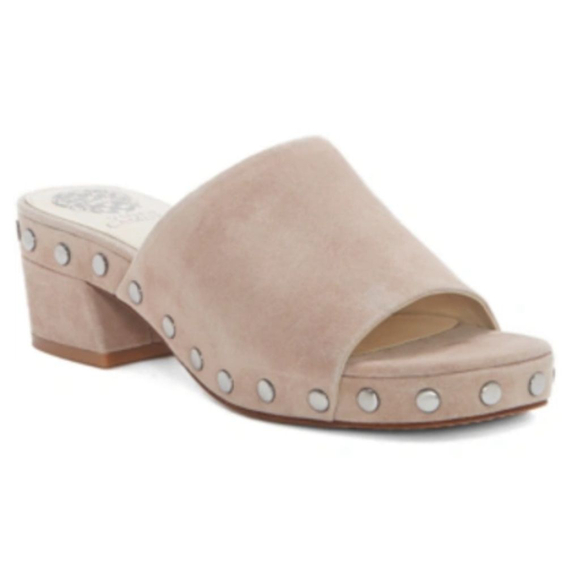 Vince Camuto Haniya Studded Platform Suede Slides Size 10 - Picture 1 of 8